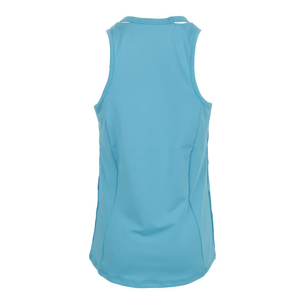 Girls' V-Neck Cutout Tank Ocean