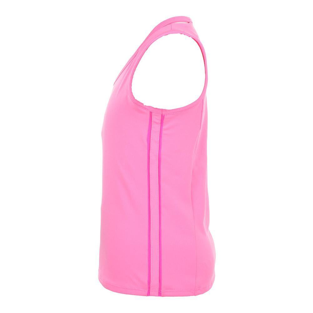 Girls' V-Neck Cutout Tank Pink