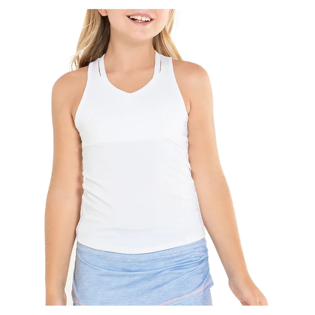 Girls' V-Neck Cutout Tank