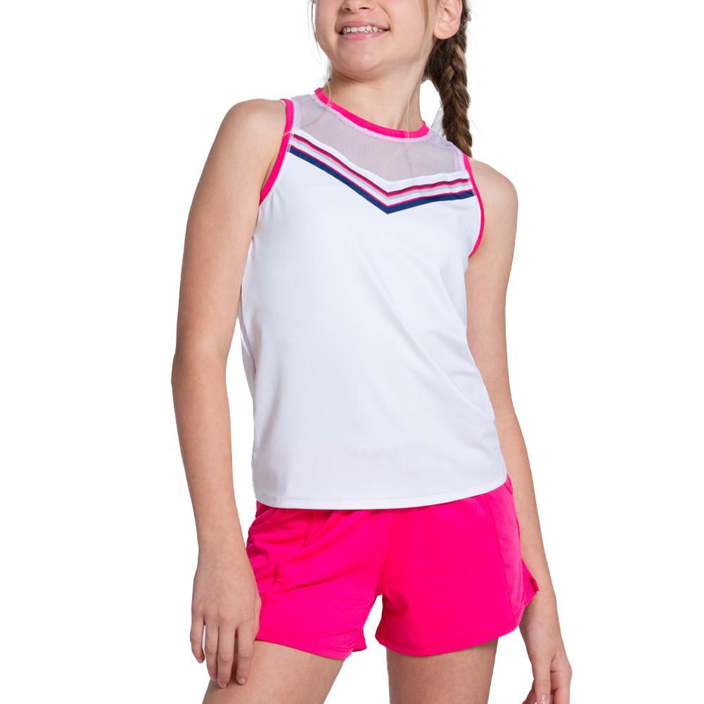 Girls' Berry Sweet Tie Back Tank White