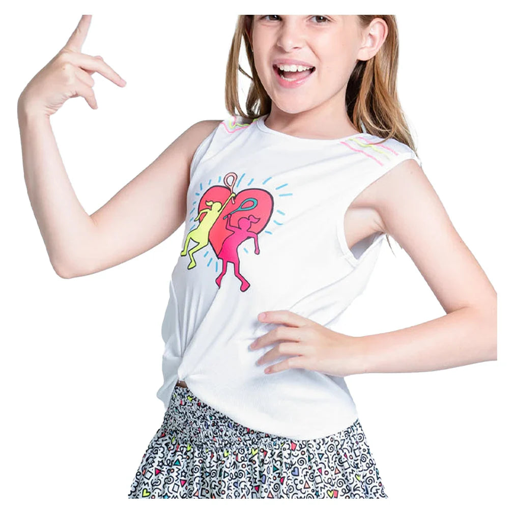 Girls' Retro Doodles Tank Multicolor