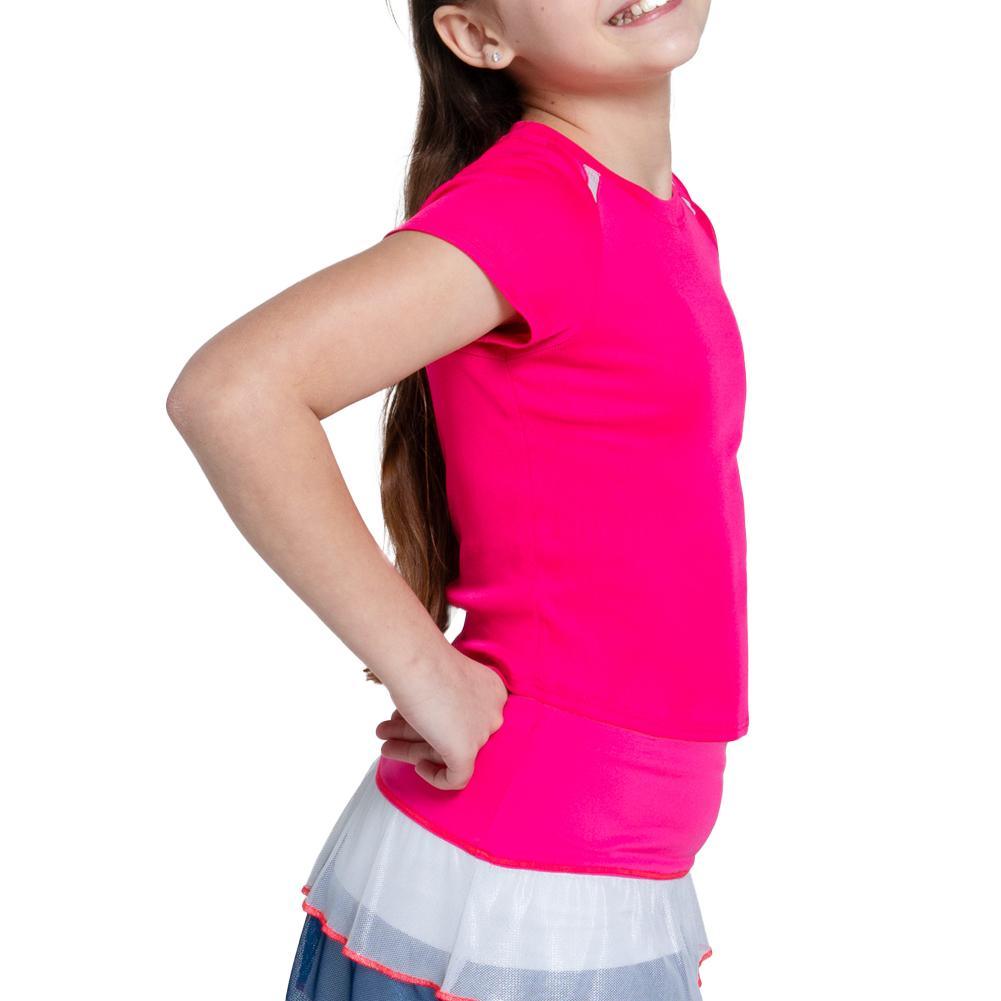 Girls' Hip To It Short Sleeve Top Shocking Pink