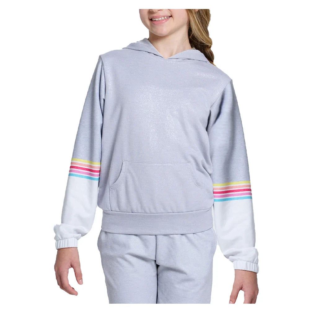 Girls' Over The Rainbow Hoodie Heather Grey