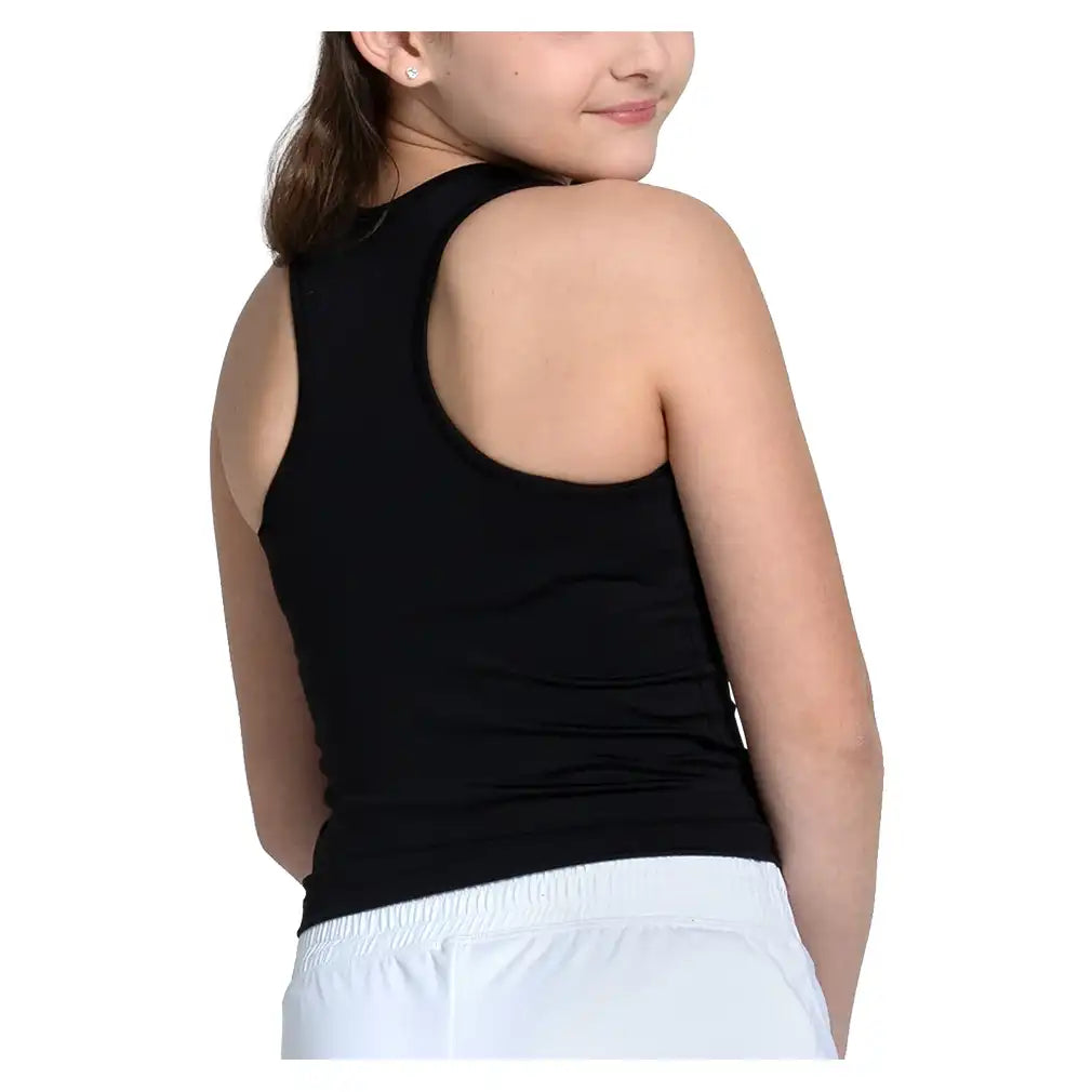 Girls' Mia Tank with Bra Black