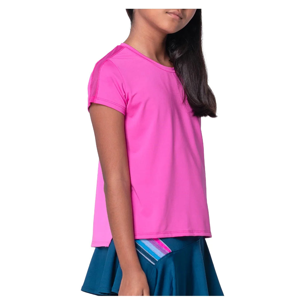 Girls' Boxy Short Sleeve Top Mulberry