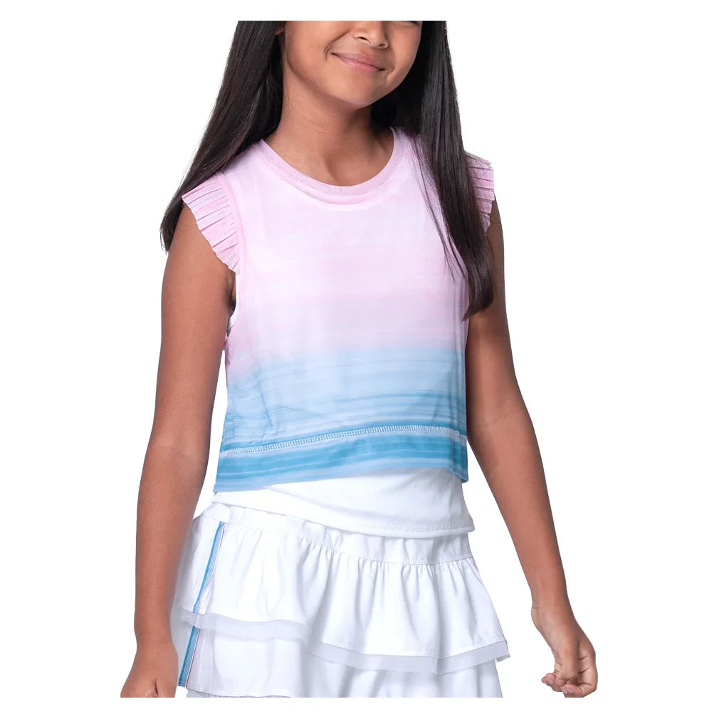 Girls' Linen Vision Tank Periwinkle