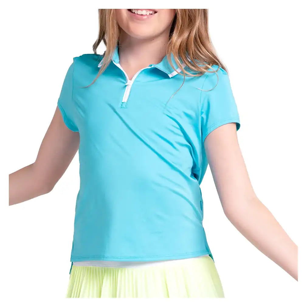 Girls' Pleated Polo Parrot