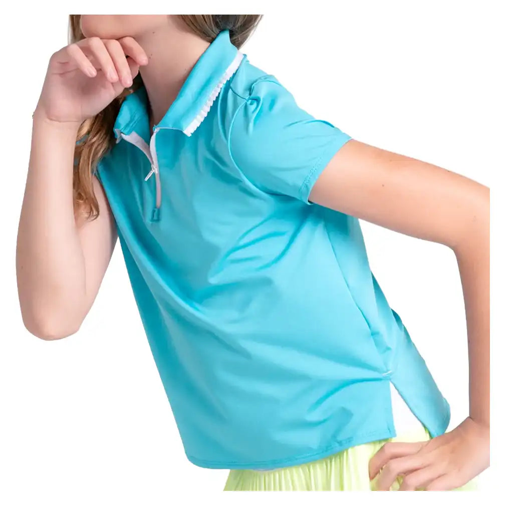 Girls' Pleated Polo Parrot