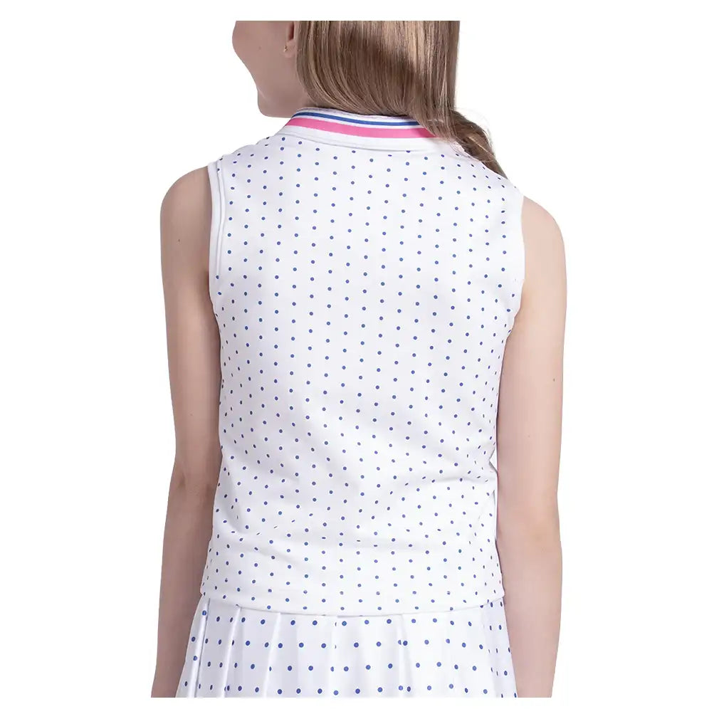 Girls' Bold Statement Polo Tank White
