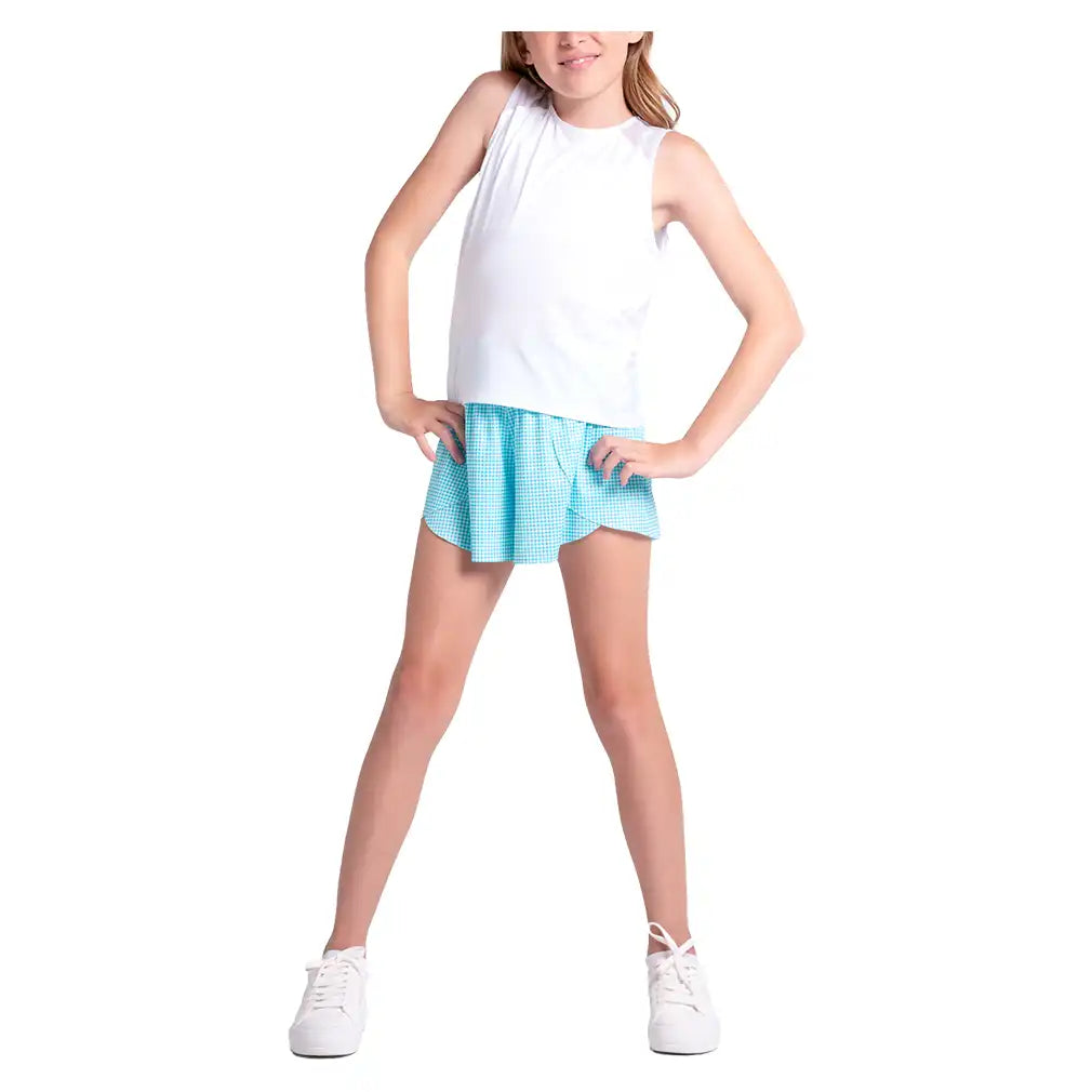 Girls' Tie Break Tank White