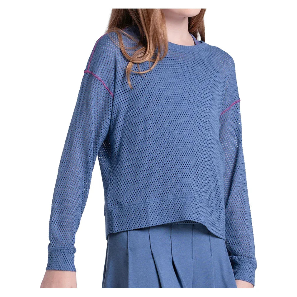 Girls' Chill Day Long Sleeve Top Steel Blue