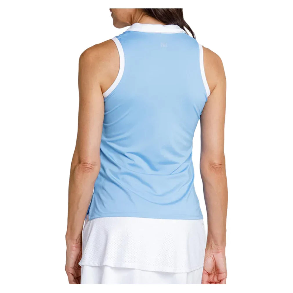Women's Camy Quarter Zip Tank Ocean Breeze