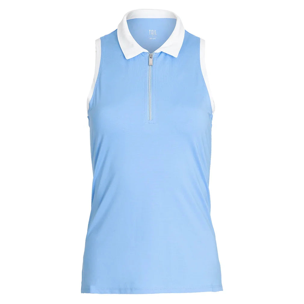 Women's Camy Quarter Zip Tank Ocean Breeze