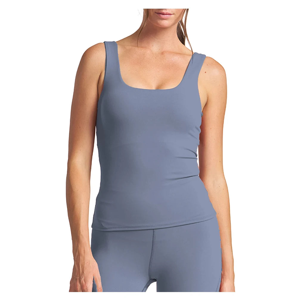 Women`s Endure U-Neck Bra Tennis Tank Basalt