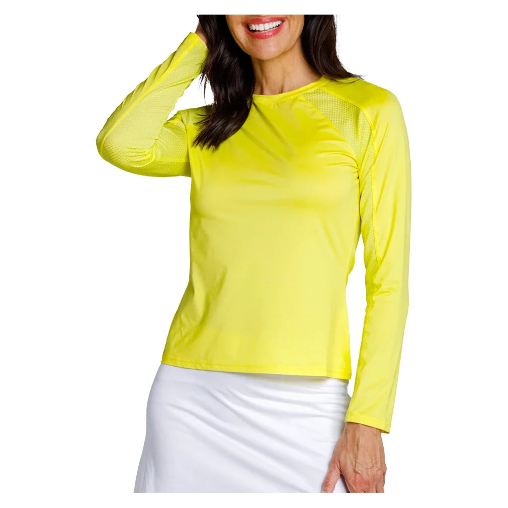 Women's Crystah Long Sleeve Tennis Top Sunglow