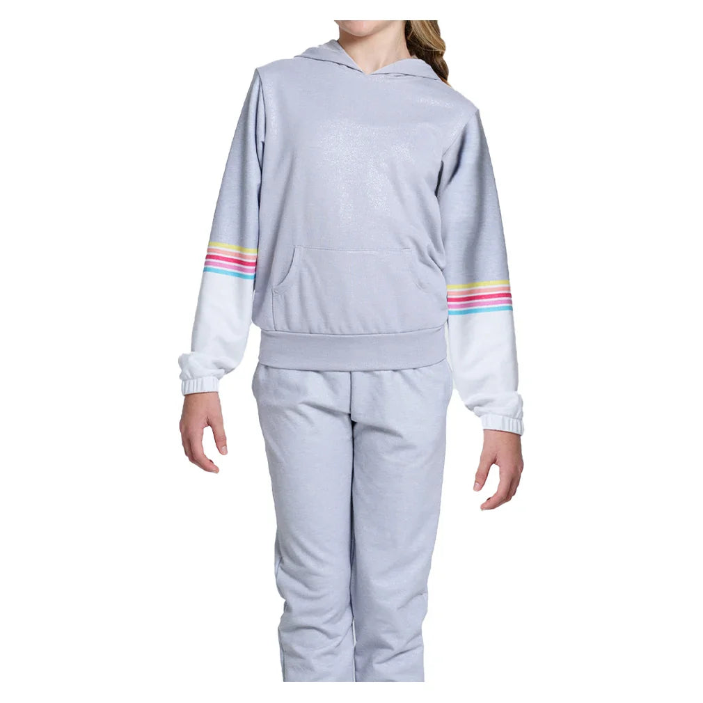 Girls' Over The Rainbow Hoodie Heather Grey