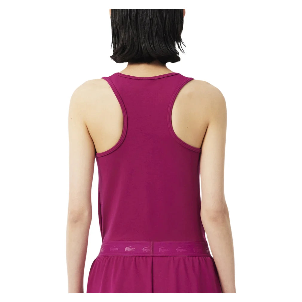 Women's Essentials Training Tank Rubine Red, Lacoste, Pickleball Express, TF0160-JBDF26-2