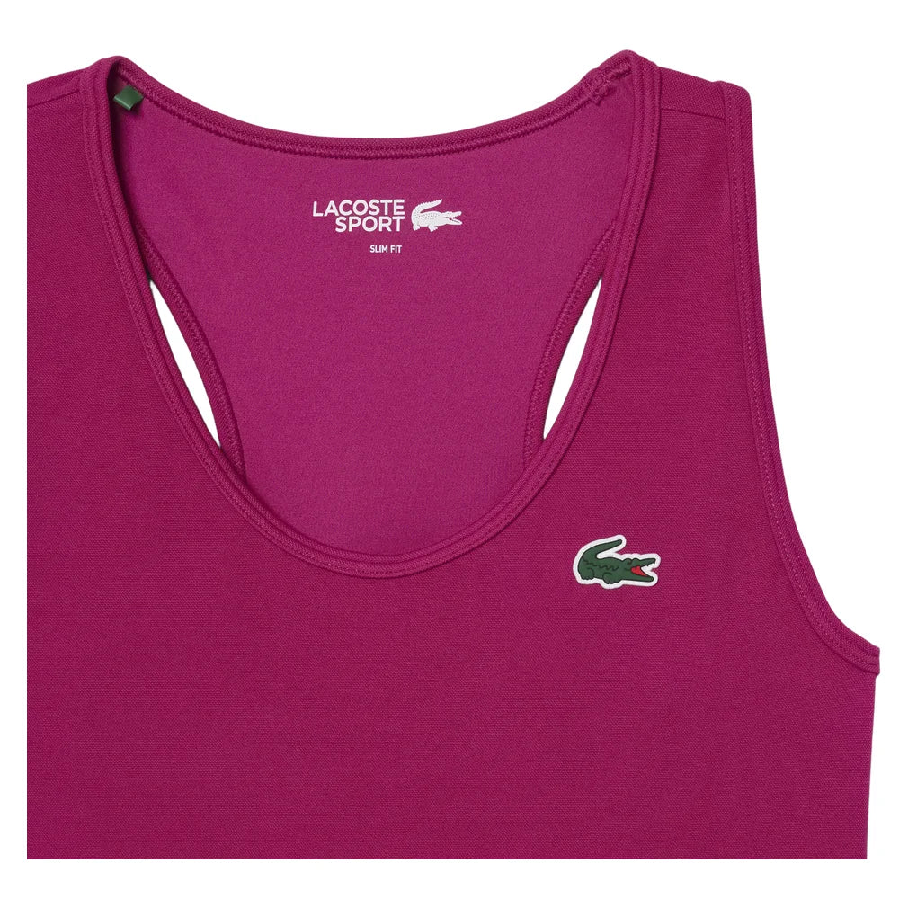 Women's Essentials Training Tank Rubine Red, Lacoste, Pickleball Express, TF0160-JBDF26-4