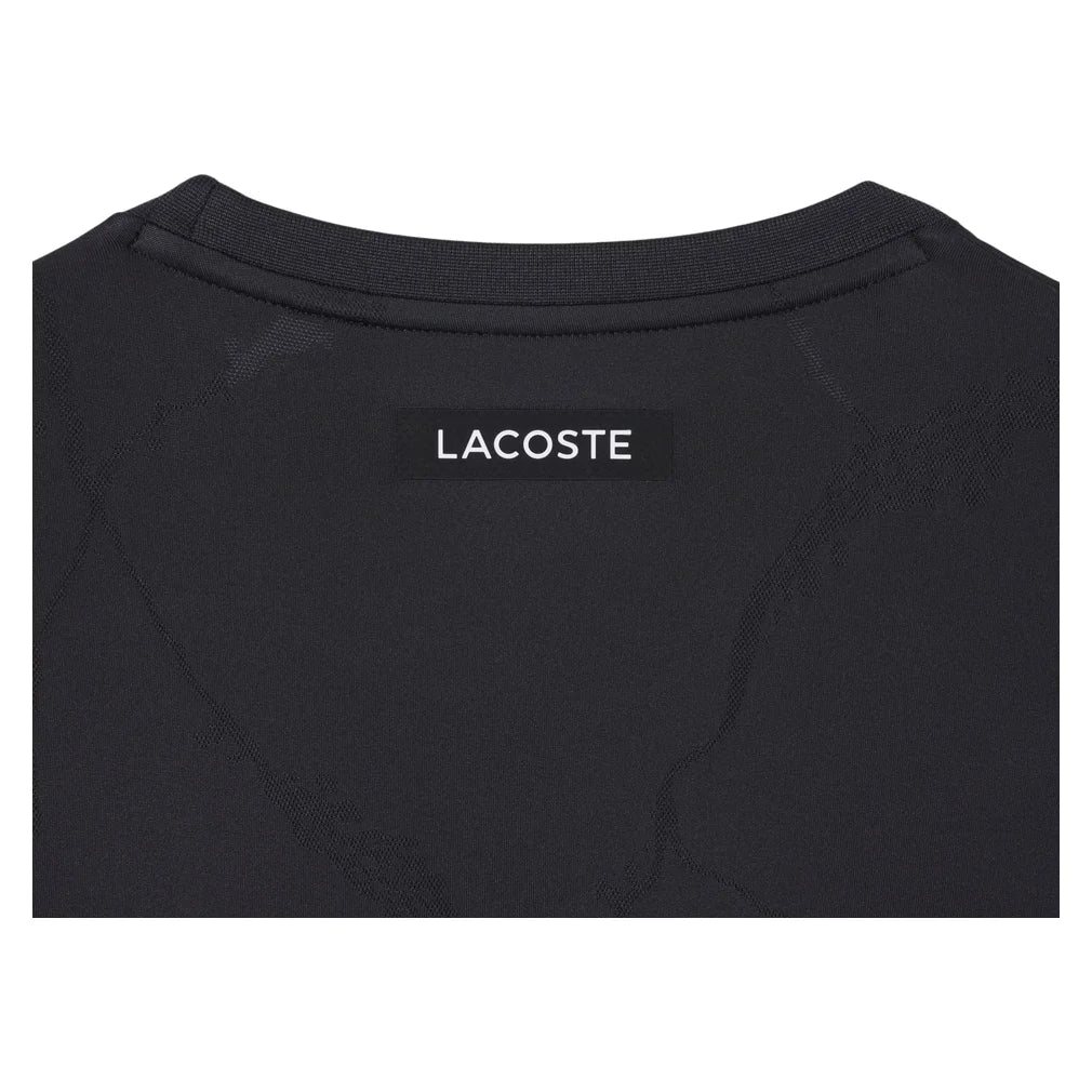 Men's Players Sleeveless Tee Black, Lacoste, Pickleball Express, TH1124-031F26-2