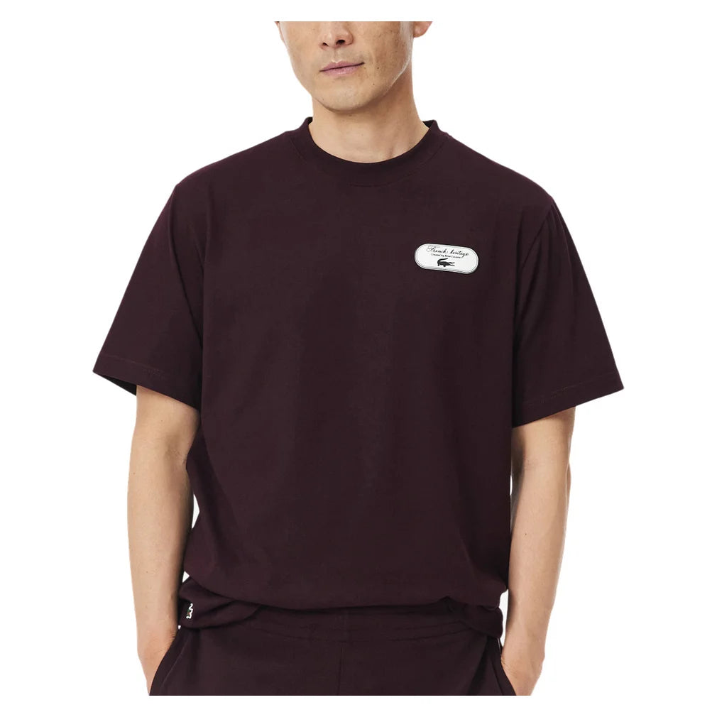 Men's Heritage Graphic Tee, Lacoste, Pickleball Express, TH6729-F26-1