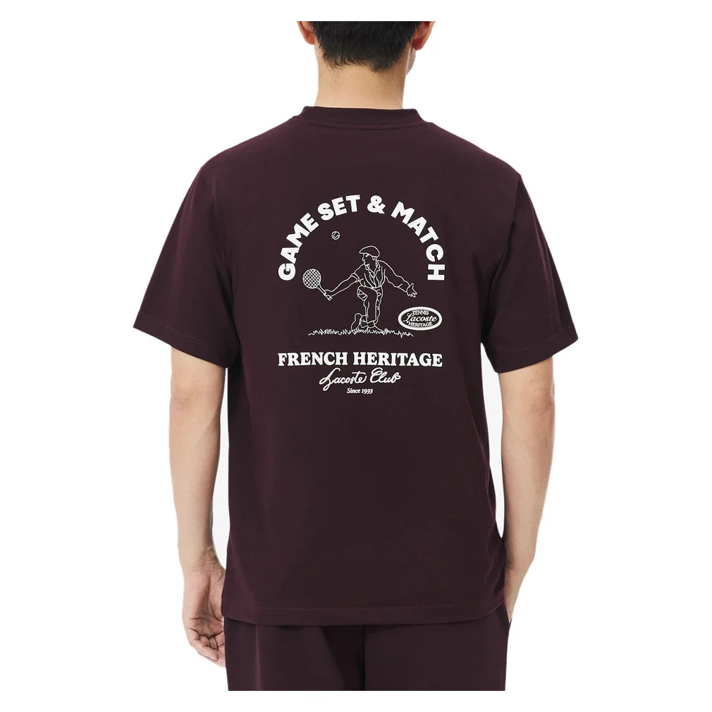Men's Heritage Graphic Tee, Lacoste, Pickleball Express, TH6729-F26-3