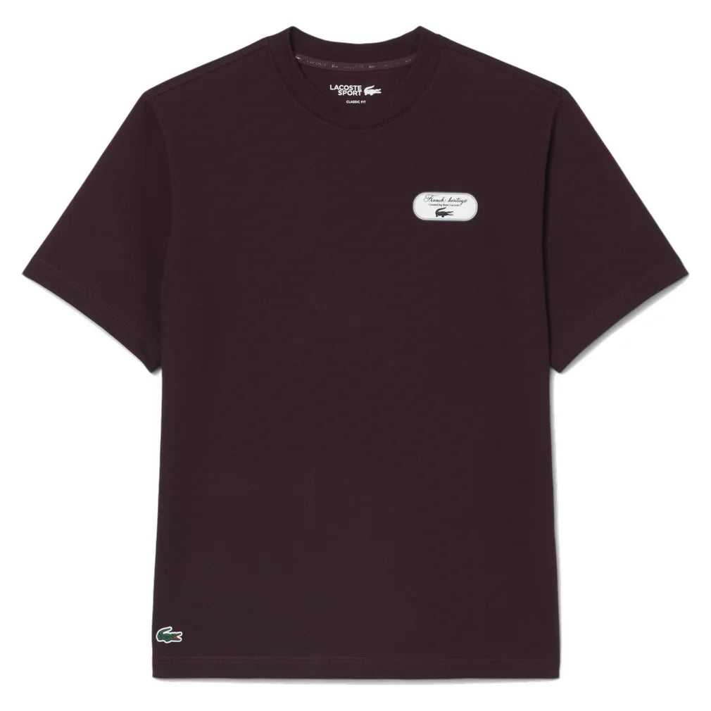 Men's Heritage Graphic Tee, Lacoste, 3KE Oxalis, Pickleball Express, TH6729-F26-3KE-OXALIS-1