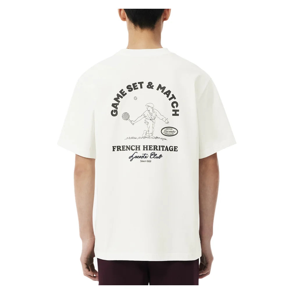 Men's Heritage Graphic Tee, Lacoste, Pickleball Express, TH6729-F26-4