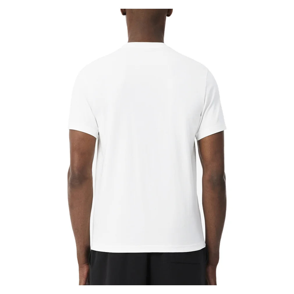 Men's Novak Djokovic Signature Tee White, Lacoste, Pickleball Express, TH6746-001F26-3
