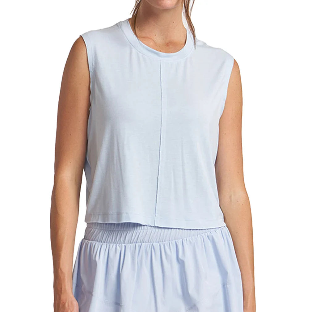 Women's Overlap Back Top Bay Blue