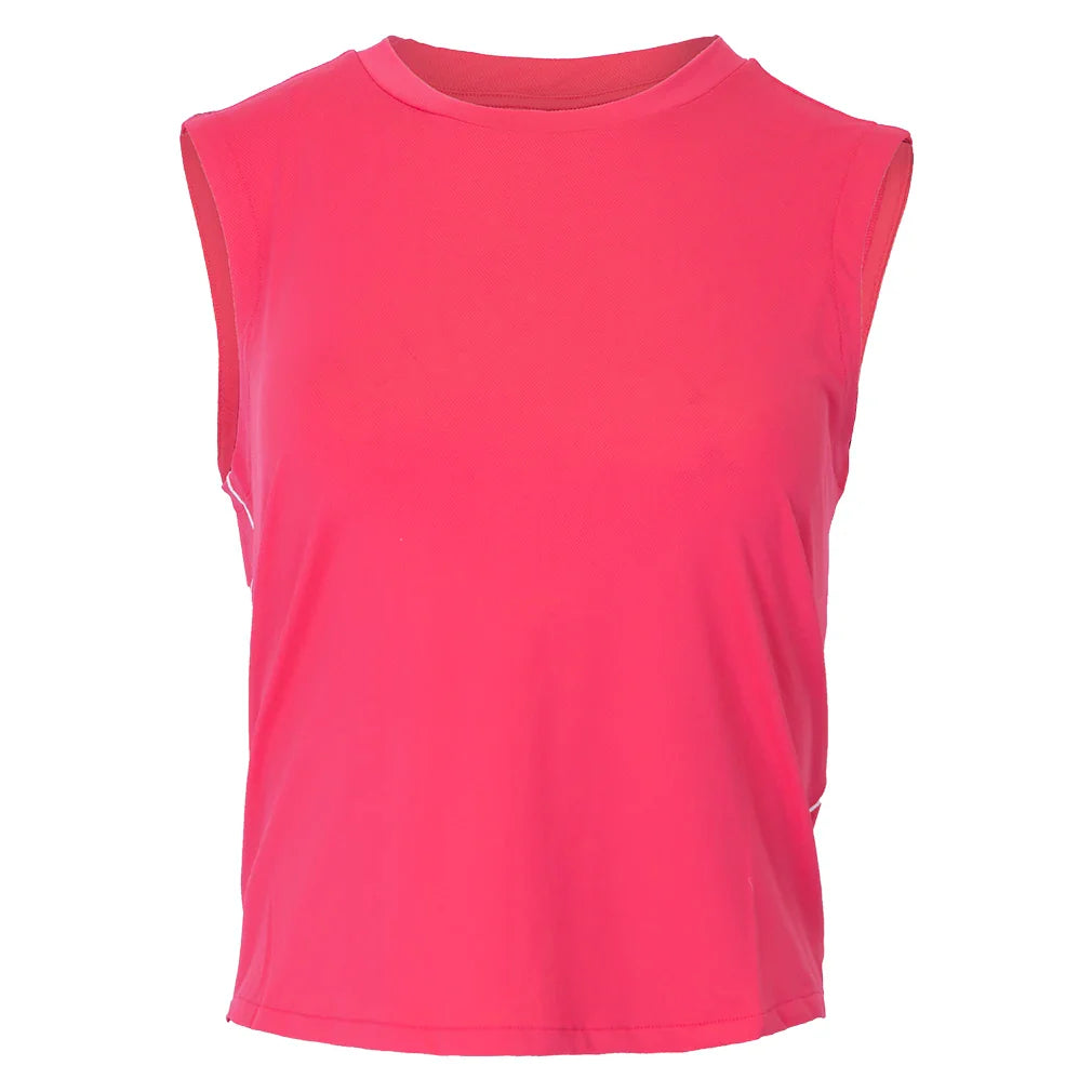 Women's Performance Muscle Tank Solar Pink