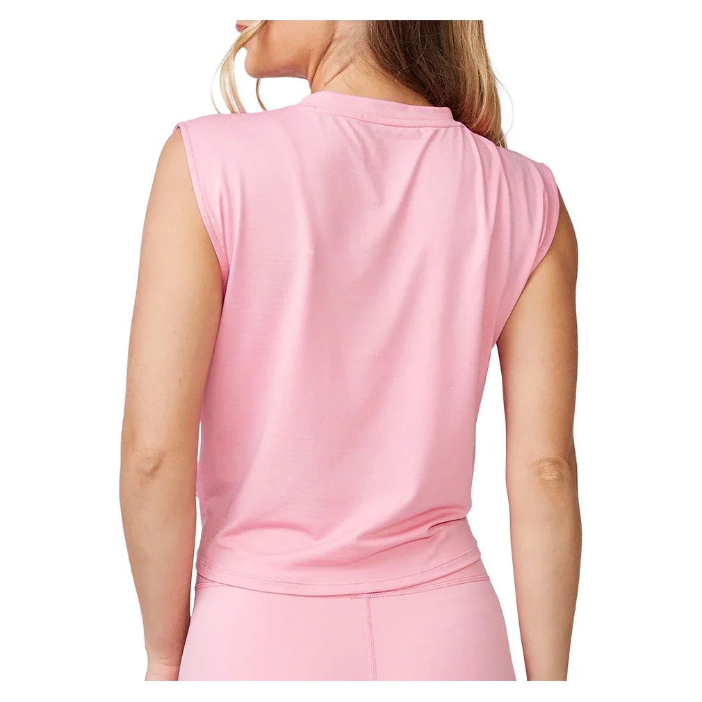 Women's Knot Front Tank Pure Pink