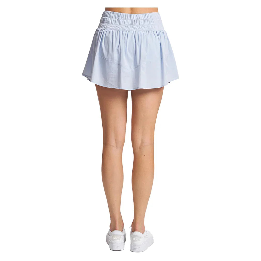 Women`s Smocked Waist Tiered Skort