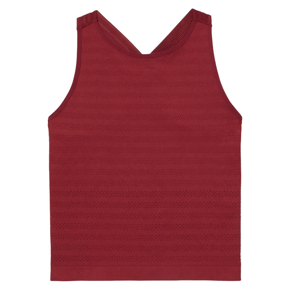 Women's Center Court Seamless Tank Tibetan Red