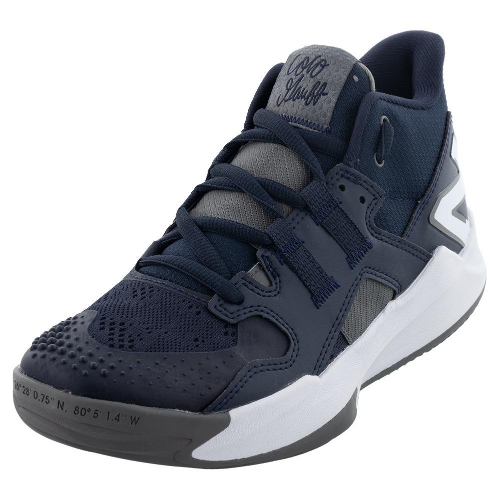 Unisex Coco CG1 D Width Court Shoes Eclipse and White