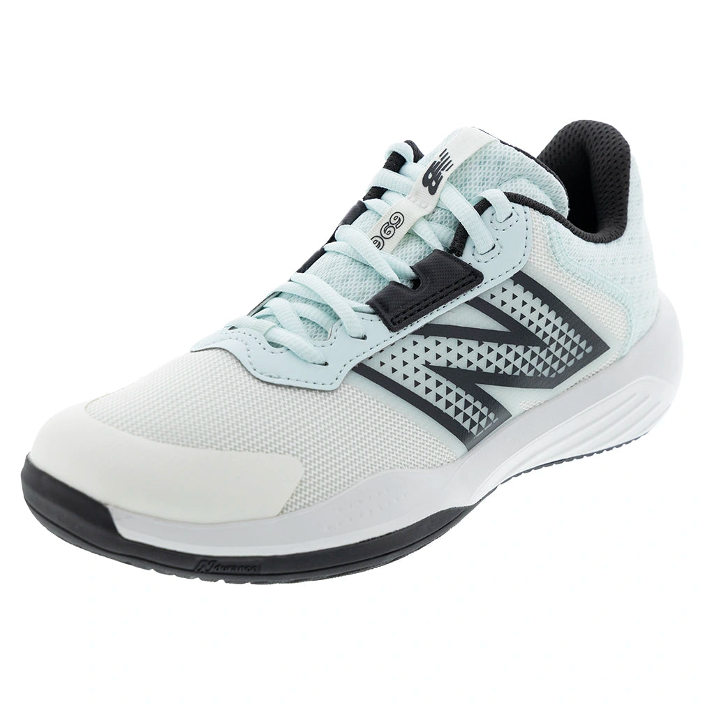 Women's 696v6 D Width Court Shoes Sea Salt and Glint Blue