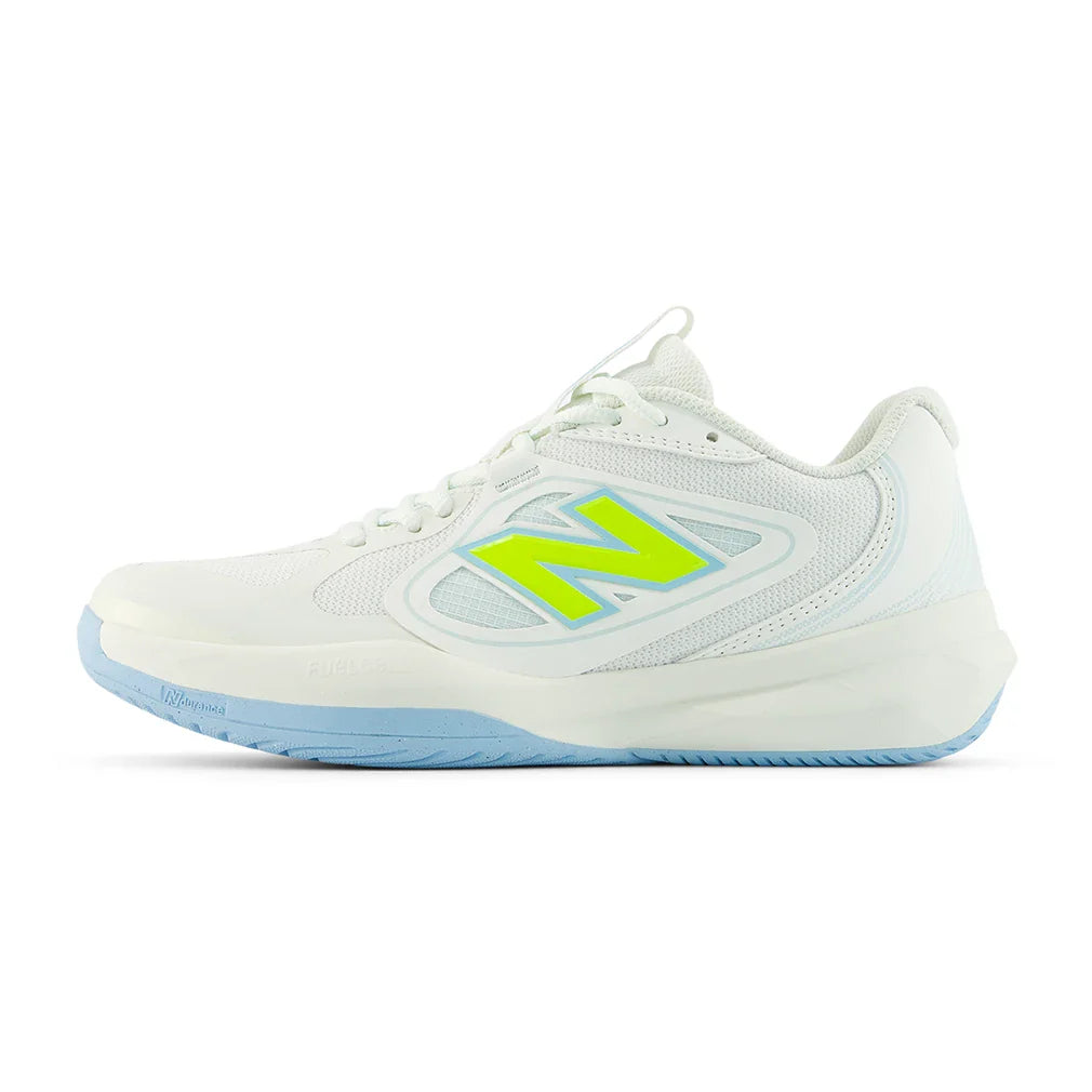 Women's FuelCell 796v5 B Width Pickleball Shoes Sea Salt and Cloud Blue