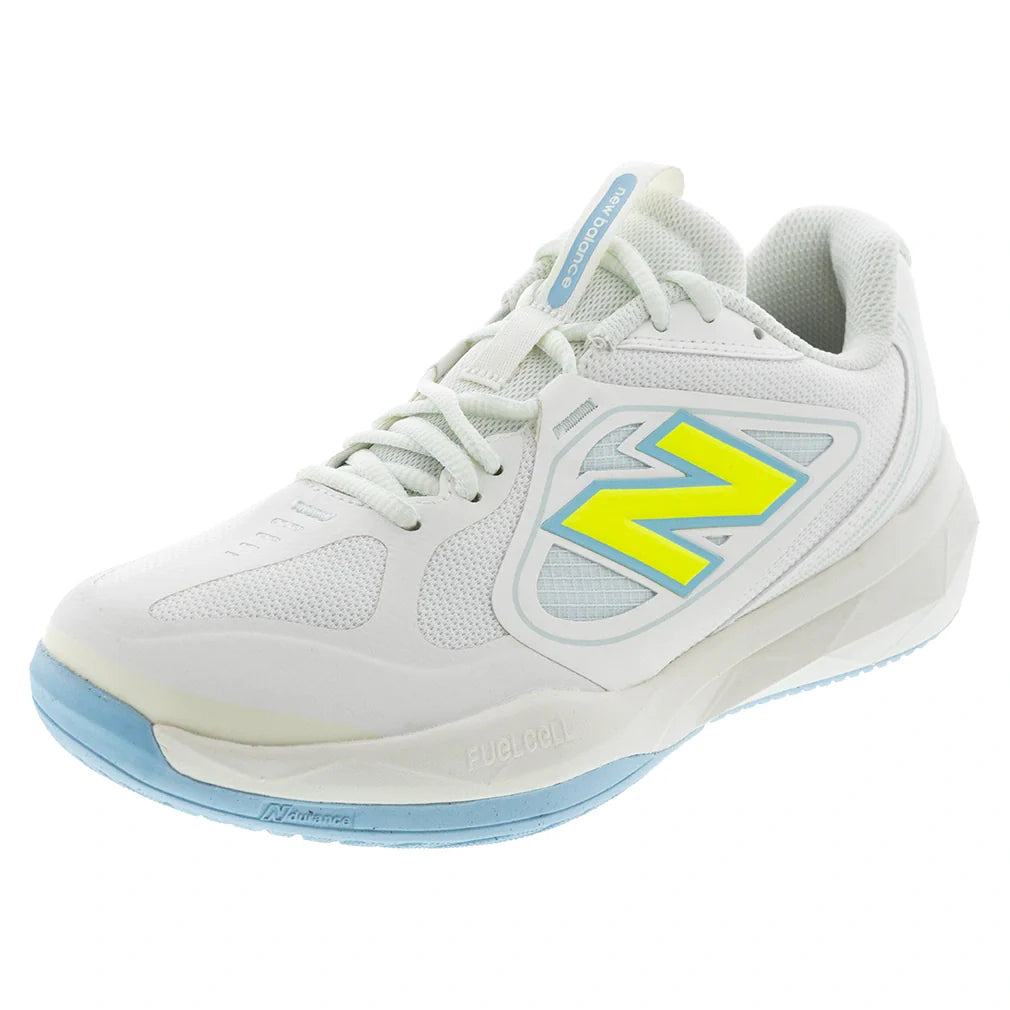 Women's FuelCell 796v5 B Width Pickleball Shoes Sea Salt and Cloud Blue