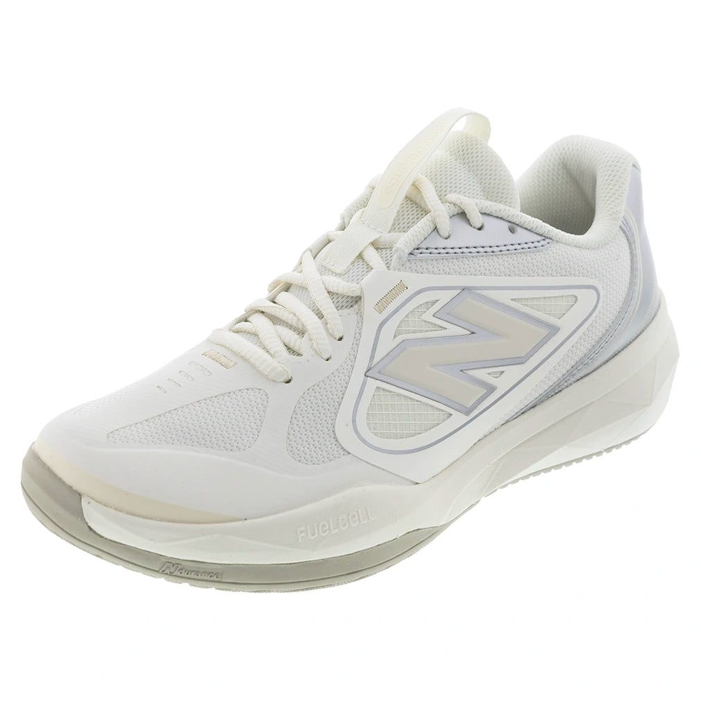 Women's FuelCell 796v5 D Width Court Shoes Sea Salt and Metallic Silver 877 C
