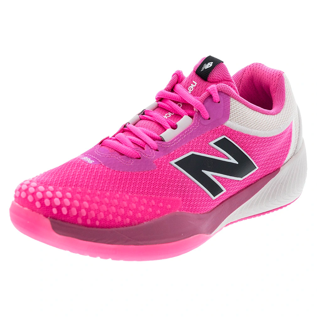 Women's FuelCell 996v6 D Width Court Shoes Pink Salt and NB White
