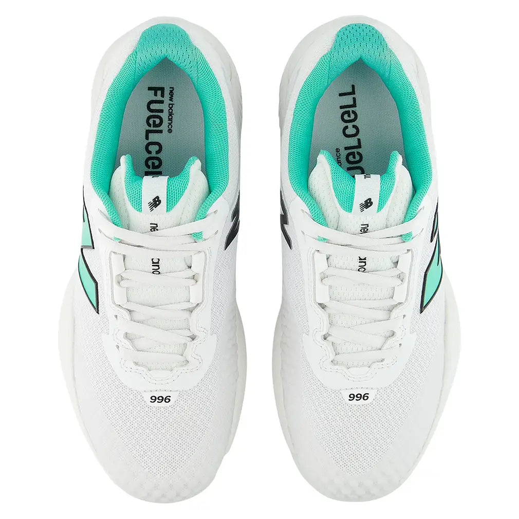 Women's FuelCell 996v6 B Width Court Shoes NB 103 White and Deep End