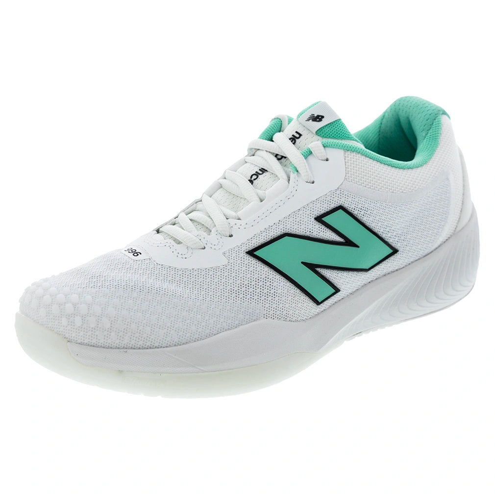 Women's FuelCell 996v6 D Width Court Shoes NB 103 White and Deep End