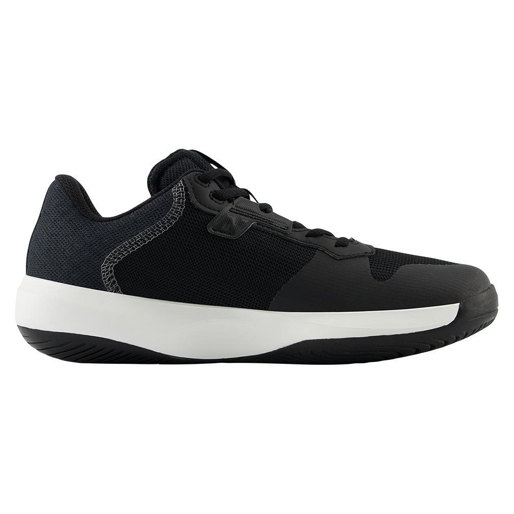 Women's 696v6 B Width Court Shoes Black and White