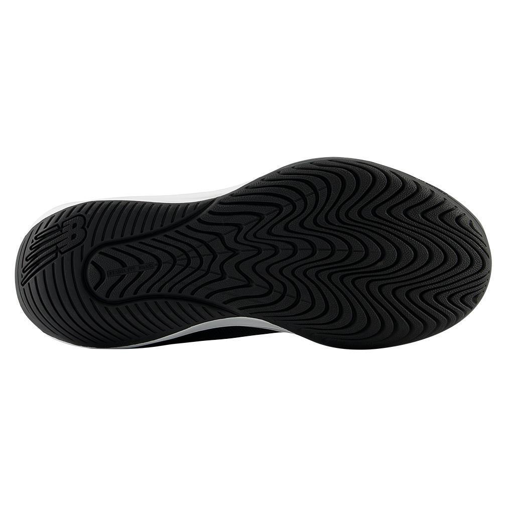Women's 696v6 B Width Court Shoes Black and White