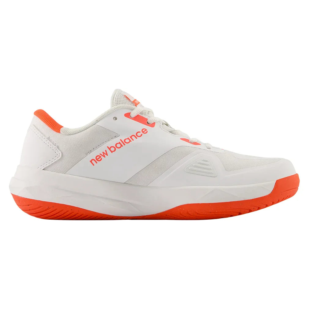 Women's FuelCell 796v4 2E Width Court Shoes White and Urgent Red