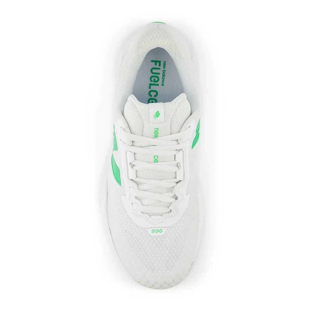Women's FuelCell 996v6 B Width Court Shoes White and Green Apple