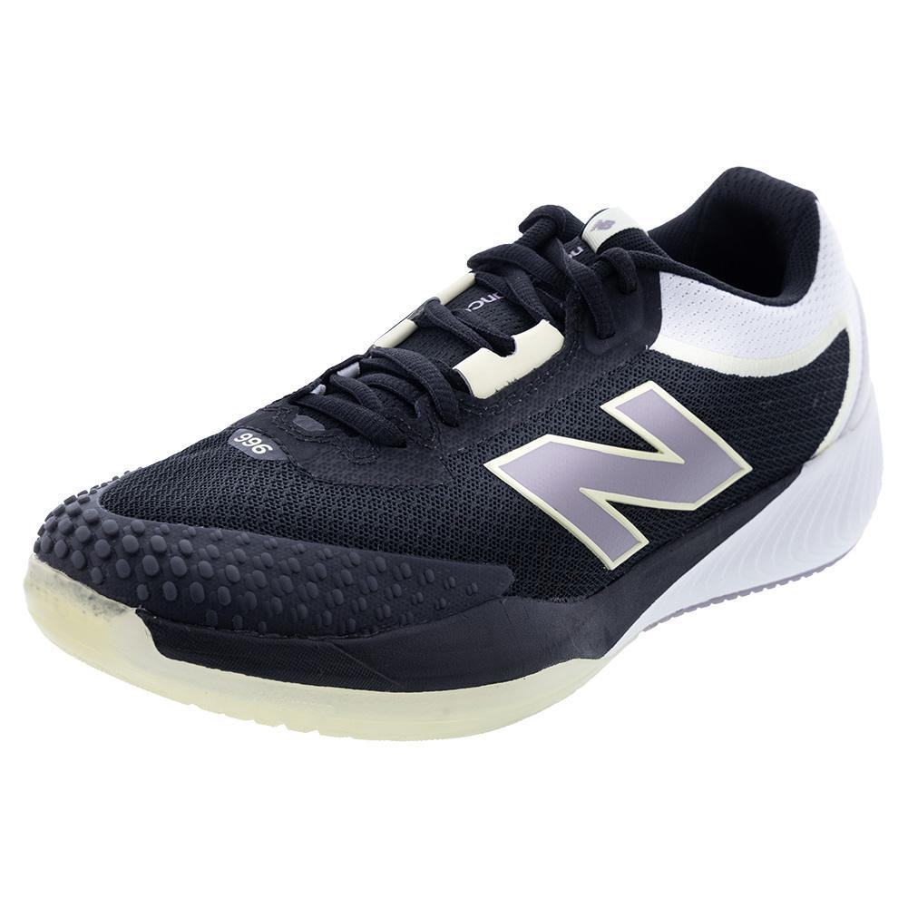 Women's FuelCell 996v6 B Width Court Shoes Black and White