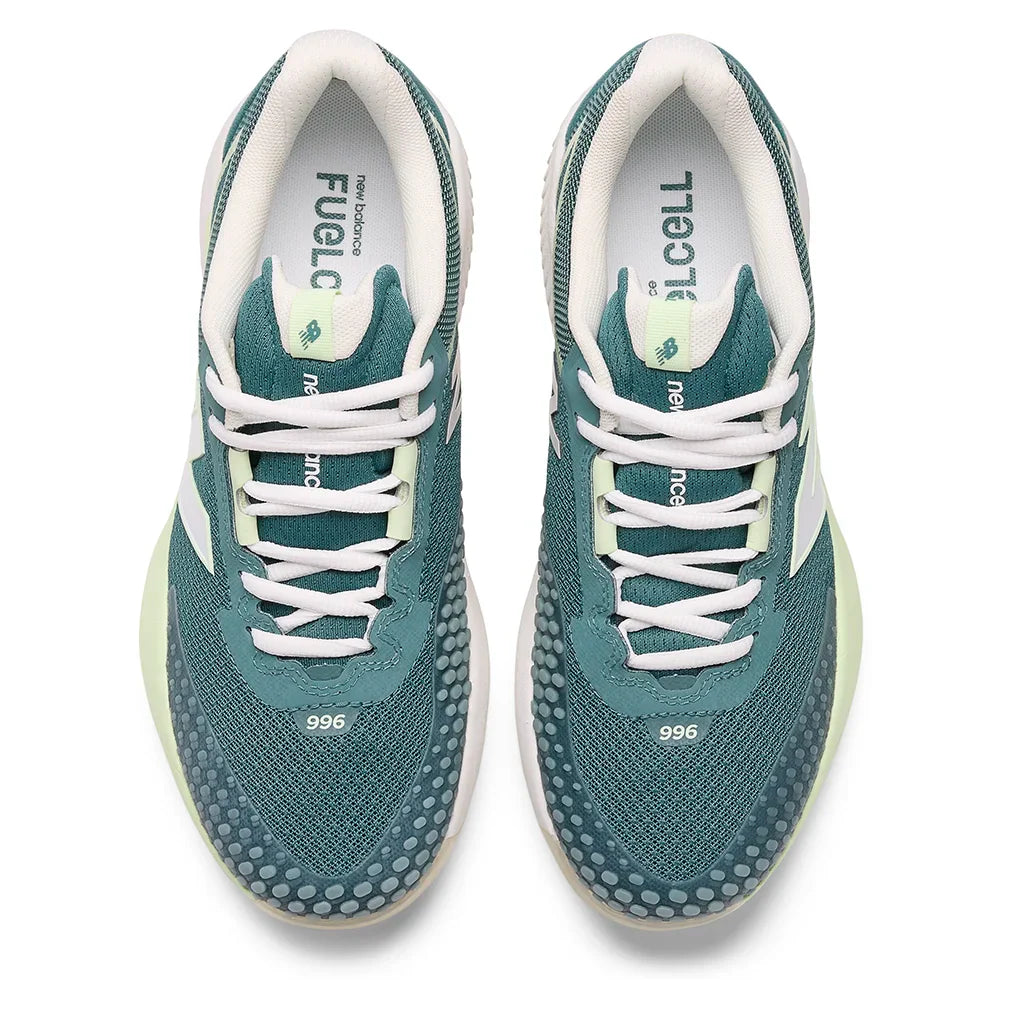Women's FuelCell 996v6 B Width Court Shoes New Spruce and White