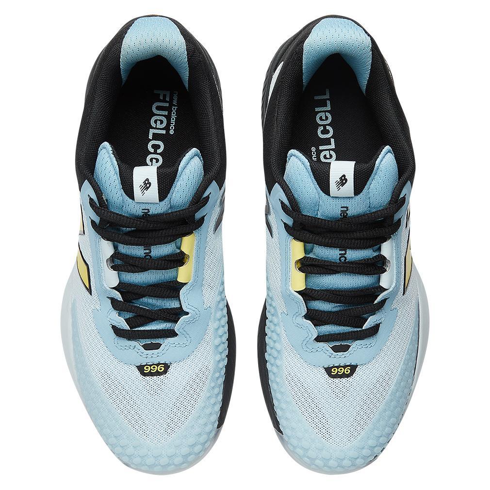 Women's FuelCell 996v6 B Width Court Shoes Quarry Blue and Black
