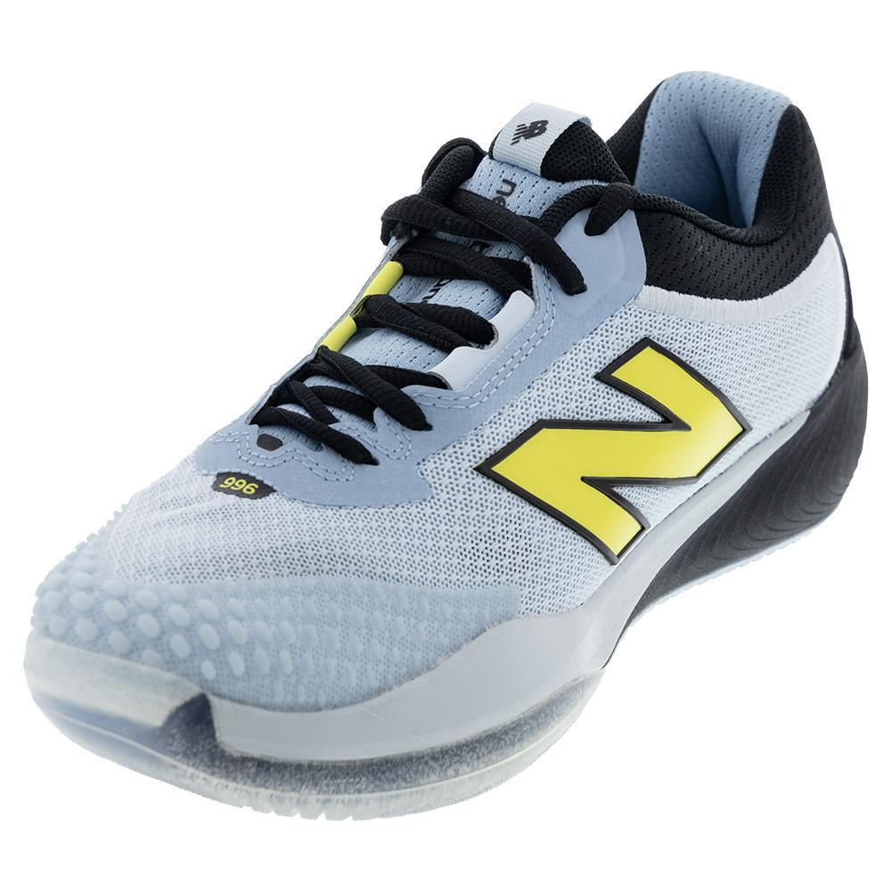 Women's FuelCell 996v6 B Width Court Shoes Quarry Blue and Black