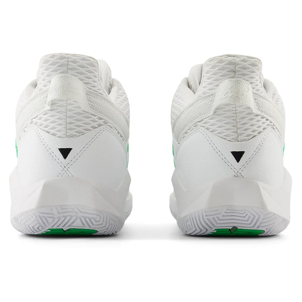 Women's Coco CG2 D Width Court Shoes White and Green Apple